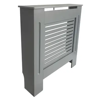 Premium Radiator Cover | MDF Cabinet with Modern Horizontal Style Slats | Grey Painted | S(780mm