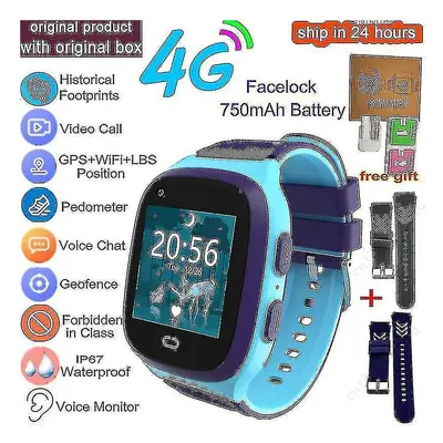 (style 14, European Version) 4g Kids Smart Watch Gps Wifi Video Call With Face-lock Sos Tracker 