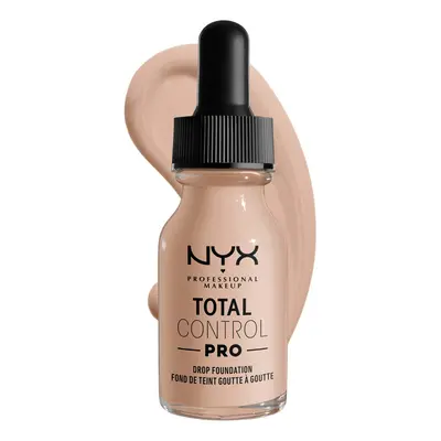 NYX PROFESSIONAL MAKEUP Total control Pro Drop Foundation, Skin-True Buildable coverage - Porcel