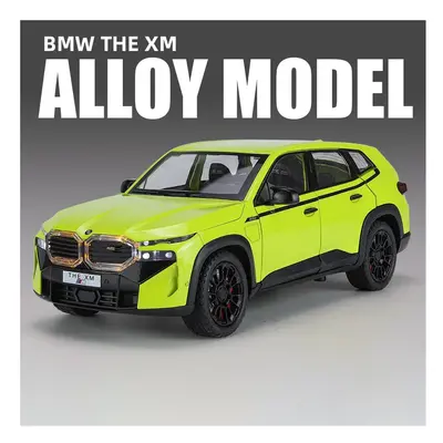 (Green) 1:24 BMW XM SUV Alloy Car Diecasts & Toy Vehicles Car Model Sound and