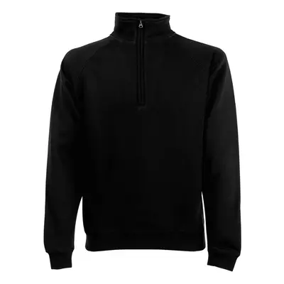 Fruit of the Loom Mens Classic 80/20 Zip Neck Sweatshirt