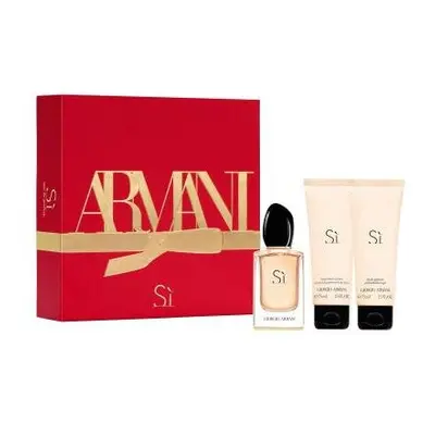 Armani Si Pcs Set: 1.7 Eau De Parfum Spray + 2.5 Shower Gel + 2.5 Body Lotion