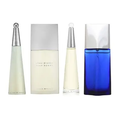 Issey Miyake Pcs Mini Set: 3Ml Edt For Women + Ml Edt For Men+3 Ml Edp For Women + Ml Blue Edt F