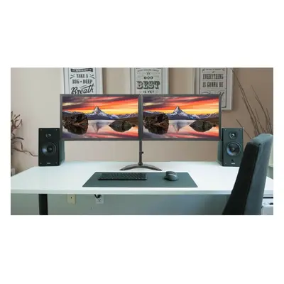 Dual Monitor Screen Full HD HDMI Dell HP Grade A Monitors 2X23" Setup