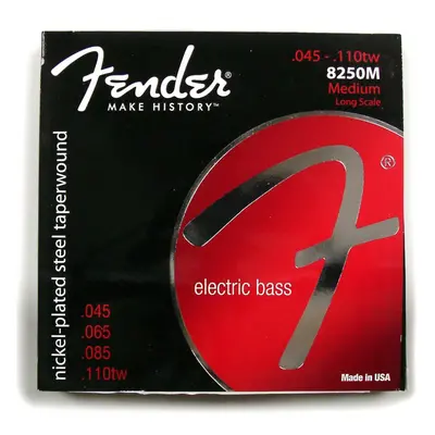 8250 Bass Strings, Nickel Plated Steel Taperwound, Long Scale, 8250M .045-.110 Gauges, (4)