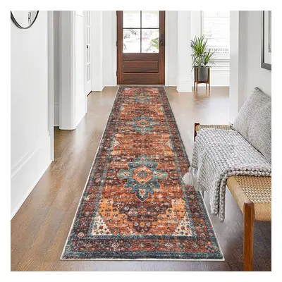 (60 x cm, Red) Extra long hallway rug x cm non-slip hallway rug narrow hallway rug washable long