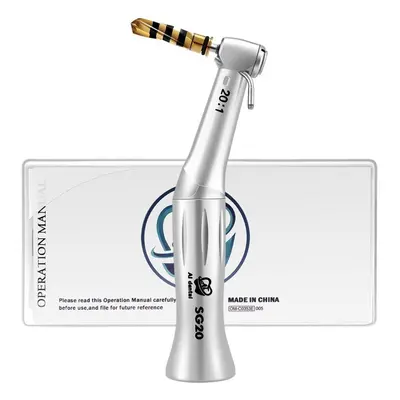 Dental Implant Handpiece Ai-sg20 20:1 Reduction Contra Angle Low Speed Push Button Chuck For Sur