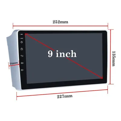 (as the picture, 2+64) Reakosound Car Radio Carplay 9" Gps Multimedia Video Player Android Wifi 