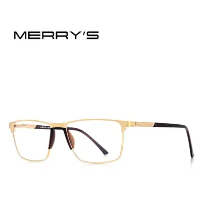 (gold, +600) Merrys Design Anti Blue Light Blocking Men Reading Glasses Cr-39 Resin Aspheric Gla