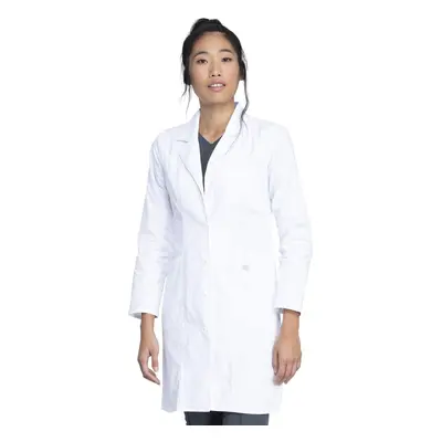 Dickies womens Professional Whites 37"" Medical Lab Coat White 3X-La