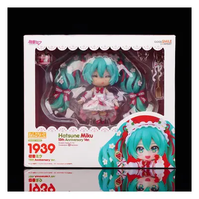 (with original box) C Anime Figure Miku 15th Anniversary Strawberry Cake Action Figurine Pvc Sta