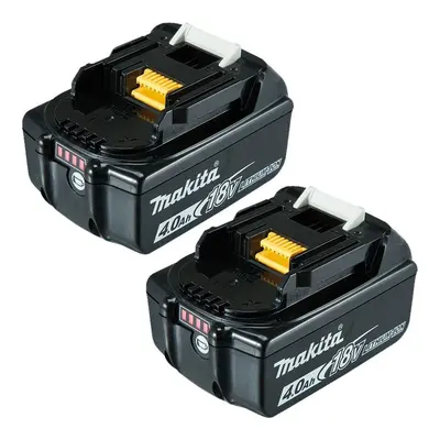 2 X Makita 18V 4.0Ah Li-Ion LXT Battery BL1840 BL1840B 4AH Genuine UK