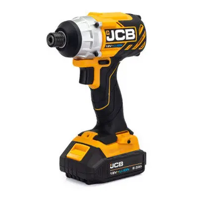 JCB 18V Brushless Combi Drill, Impact Driver & Hammer Drill Kit, x 2Ah Li-Ion Batteries, Charger