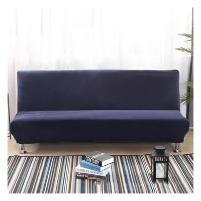 (dark purple, Size) Plush Sofa Bed Cover Solid All -inclusive Slipcover For Sofa Bed Without Arm