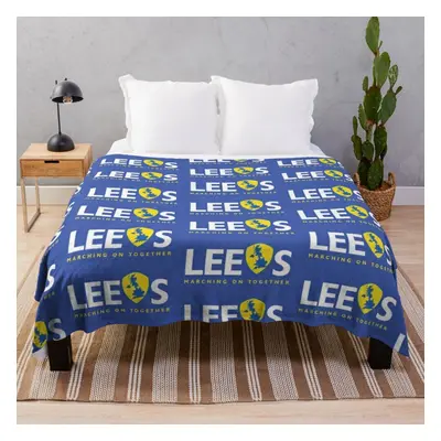 Fleece Throw Blanket LEEDS UNITED for Sofa Couch Kids x Inches