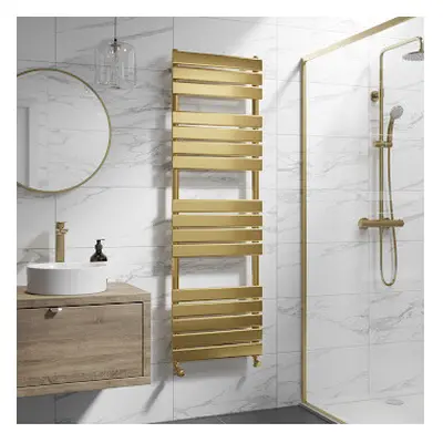 (Brushed Brass, x 500mm) Heatsync Bathroom Heated Towel Rail Radiators Central Heating Radiators