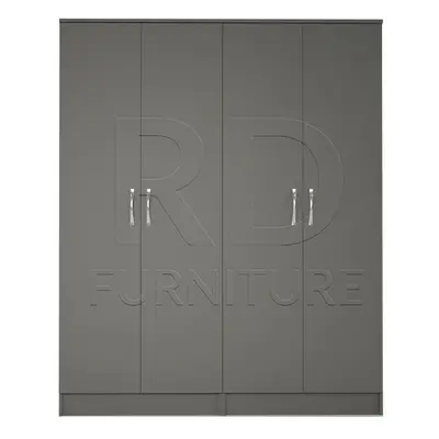 Ready assembled Classic Door Wardrobe Grey