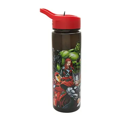 Avengers Water Bottle Flip Up Straw 600ml â Official Disney Merchandise by Polar Gear Reusable