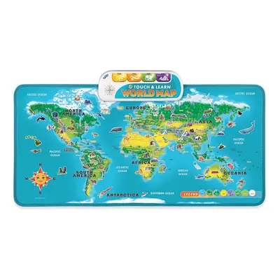 Touch & Learn World Map | Educational & Interactive Learning Map for Kids | Suitable for Boys & 