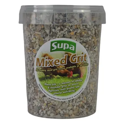 Supa Poultry Mixed Grit Tub, Litre, Pack of 5, A Mixture Of Insoluble And Soluble Grits To Assis