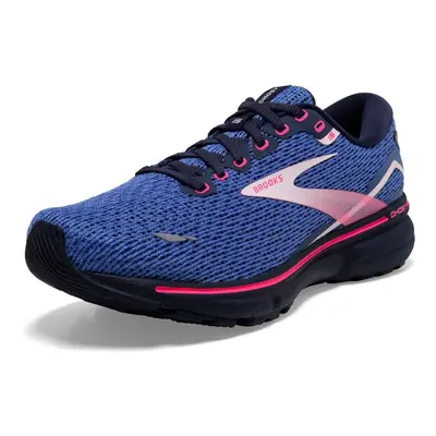 Brooks Women's Ghost Neutral Running Shoe - Blue/Peacoat/Pink - Medium