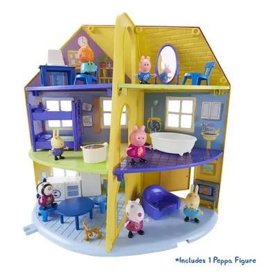 Peppa Pig Peppa's Family Home Playset, with articulated Peppa Pig figure