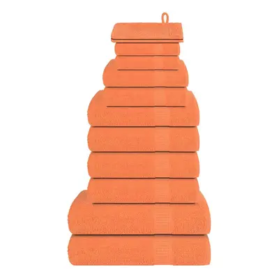 (orange) vidaXL Towel Set Washroom Tea Towel Hand Towel Wash Towel gsm 100% Cotton