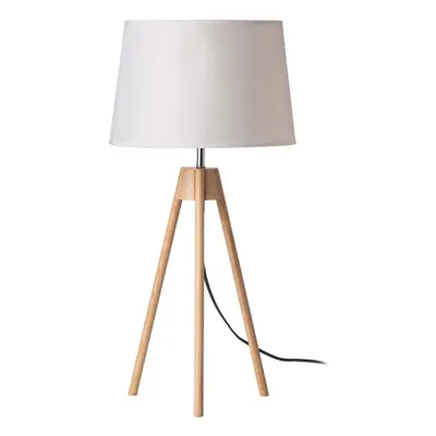 Premier Housewares Tripod White Shade / EU Plug Table Lamp