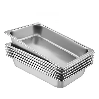 Vevor CP20X12X4YCTZ6001V0 in. Full Size Deep Steam Table Hotel Pan with Gauge & 0.8 mm Thick Sta