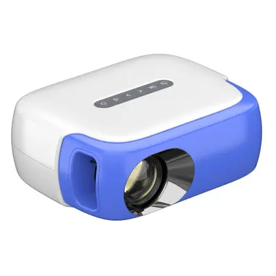 (Blue, EU Plug) Mini LED Projector LCD 1080P Supported ANSI Lumens Portable Children Home Theate