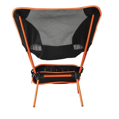 (Orange) Portable Ultralight Folding Chair 210KG High Load Outdoor Camping Chair Hiking Picnic F