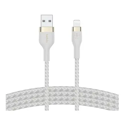 Belkin BoostCharge Pro Flex Braided USB Type A to Lightning Cable (1M/3.3FT), MFi Certified Char