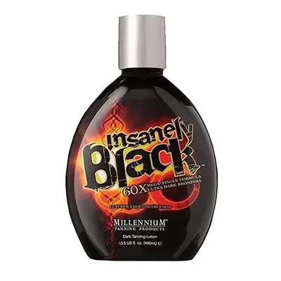 Millennium Tanning Insanely Black 60x Mega Tingle Dark Tanning Lotion 13.5 Ounces