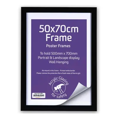 Picture Frames 50cm x 70cm - Picture Frames for Wall - Black Photo Frame - Photo Frames - Pictur