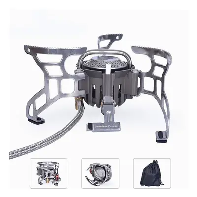 Outdoor Camping Folding Gas Stove with Lgniter Portable Foldable Aluminum Alloy Cooker 3500W