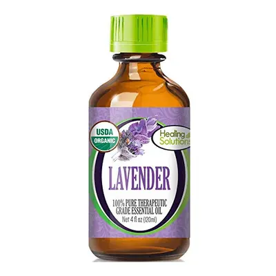 Healing Solutions Organic 120ml Oils - Lavender Essential Oil - Flui