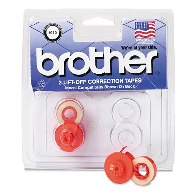 Brother Correction Tape for Daisy Wheel Typewriters 2-Pack - Retail Packaging