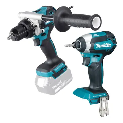 Makita 18v LXT Brushless Combi Hammer Drill + Impact Driver DHP486Z + DTD153Z