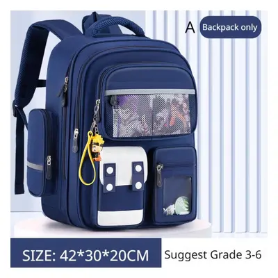 (blue, A) New Ultra Lightweight Schoolbag For Pupil Student Pcs Set Children Book Bag Grade To U