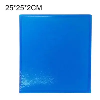 (blue, 25x25x2cm) Motorcycle Motorbike Scooter Seat Soft Gel Pad Shock Absorption Mat Cushion