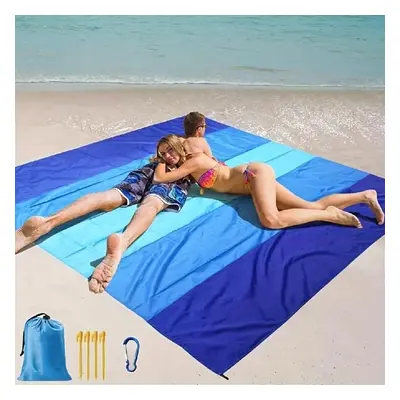 (as the picture) 1pc Oversized Waterproof Beach Blanket For Travel, Camping, Hiking, And Picnic 