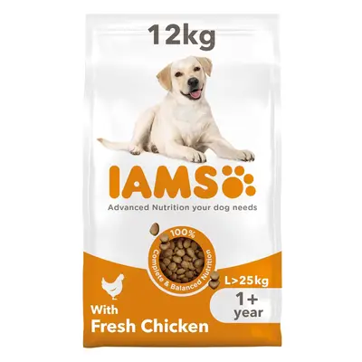 IAMS Complete Dry Dog Food for Adult 1+ Large Breeds with Chicken kg