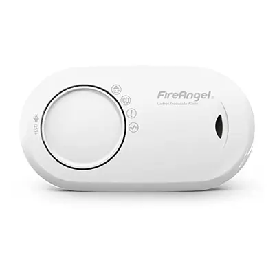 FireAngel FA3820 Year Sealed Battery Alarm Carbon Monoxide, Clear