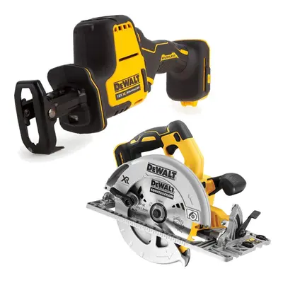 Dewalt DCS369N 18v XR Compact Brushless Reciprocating Saw & DCS572N Circular Saw