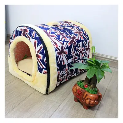 (purple, L) Pet Nest Teddy Dog Nest Cat Nest Foldable Four Seasons Universal Pet Bed For Your Pe