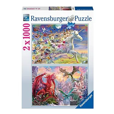 Ravensburger Mythical Unicorns & Dragons 2x Piece Jigsaw Puzzles for Adults and Kids Age Years U