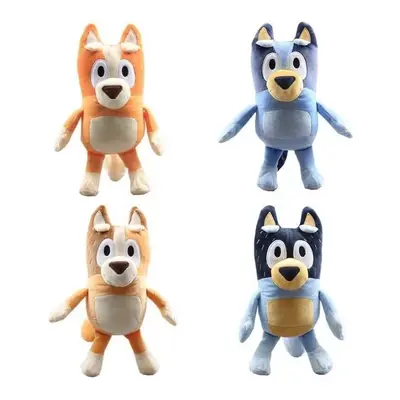 (Bluey Family 4Pcs) Bluey Bingo Mum Dad Plush Soft Toy Cuddle Toy