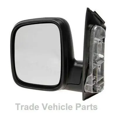 VW Caddy Door Wing Mirror Electric Heated Black Passenger Side