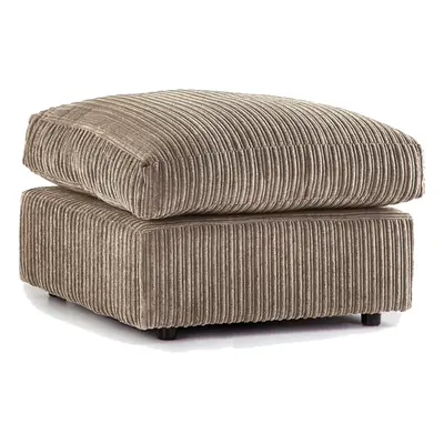 (Coffee, Footstool ) Luxor Jumbo Cord Seater Corner Sofa