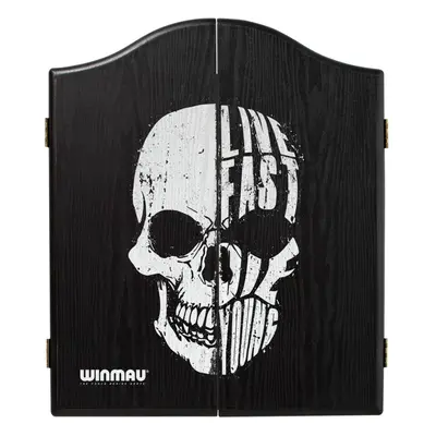 Skull Design Deluxe Dartboard Cabinet - Perfect for Home or Bar Use!